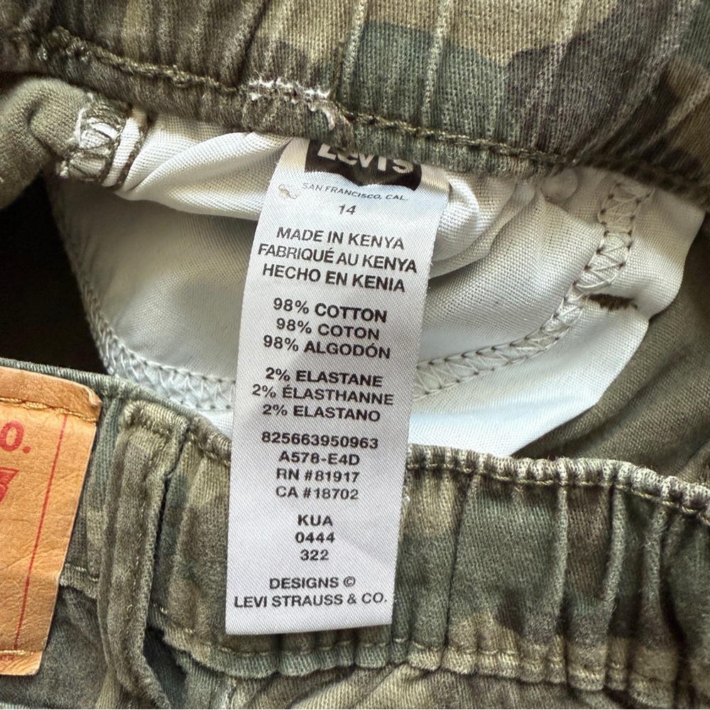 Boys Camo Jogger Pants Lot Levi’s Wrangler Size 14/16 L - Picture 5 of 10